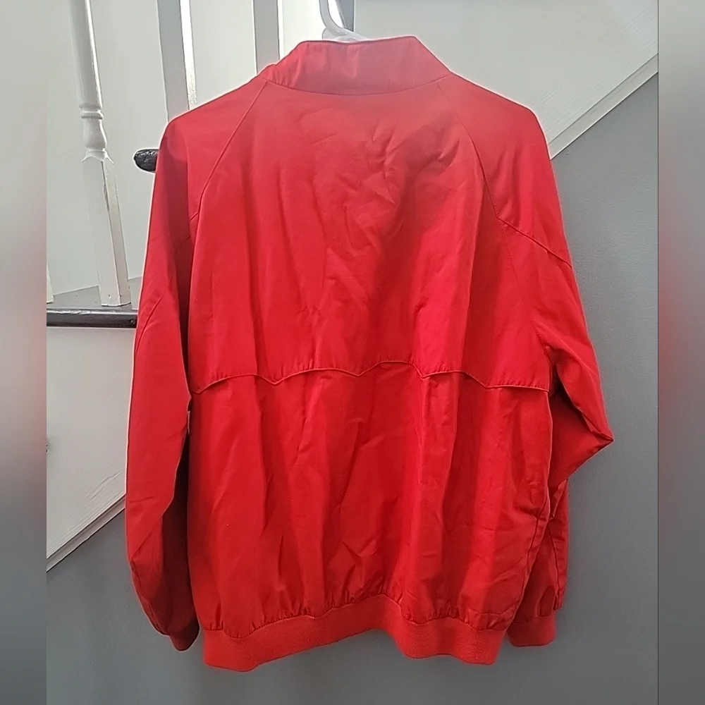 VINTAGE Izod Red Plaid Flannel Lined Full Zip Jacket Coat Outdoors SZ XLarge - Picture 4 of 5